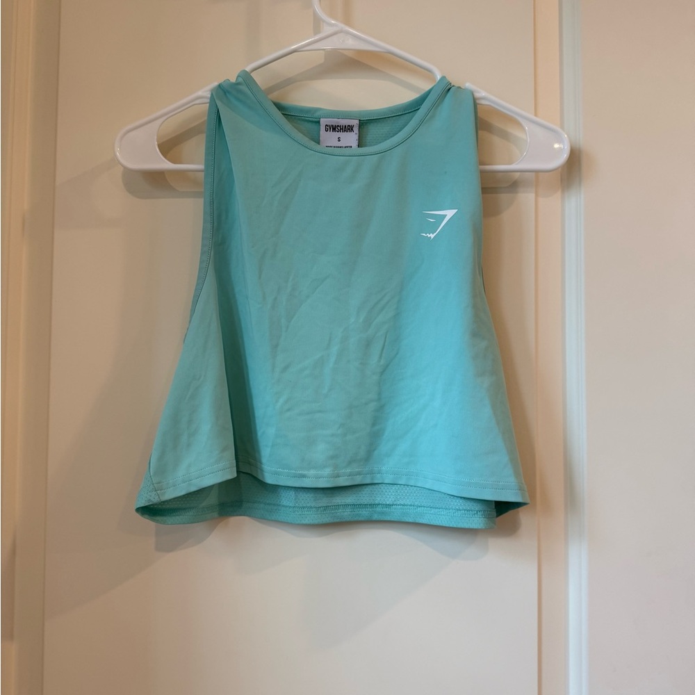 Gymshark Women's Light Blue Muscle Tee